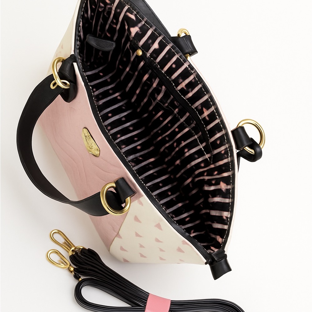 Luv Betsey by Betsey Johnson Pink & Cream Satchel